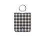 クリアケース［ Houndstooth Pattern Black with LANVIN en Bleu logo- ランバン 千鳥格子柄 ブラック ］