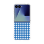 クリアケース［ Checkered Blue - ギンガムチェック ブルー ］