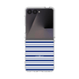 クリアケース［ Small Border - Navy ］