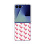 クリアケース［ Stripe Hearts - Pink ］