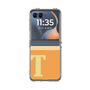 クリアケース［ オリジナル - initial two tone - T orange ］