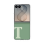 クリアケース［ オリジナル - initial two tone - T green ］