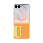 クリアケース［ オリジナル - initial two tone - U orange ］