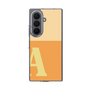 クリアケース［ オリジナル - initial two tone - A orange ］