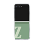 クリアケース［ オリジナル - initial two tone - Z green ］