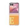 クリアケース［ オリジナル - initial two tone - E orange ］