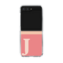 クリアケース［ オリジナル - initial two tone - J pink ］