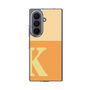 クリアケース［ オリジナル - initial two tone - K orange ］