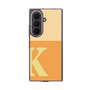 クリアケース［ オリジナル - initial two tone - K orange ］