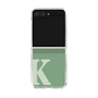 クリアケース［ オリジナル - initial two tone - K green ］