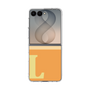 クリアケース［ オリジナル - initial two tone - L orange ］