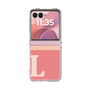 クリアケース［ オリジナル - initial two tone - L pink ］