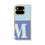 クリアケース［ オリジナル - initial two tone - M blue ］