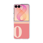 クリアケース［ オリジナル - initial two tone - O pink ］