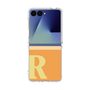 クリアケース［ オリジナル - initial two tone - R orange ］