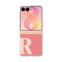 クリアケース［ オリジナル - initial two tone - R pink ］