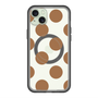 スリムプロテクションプレミアムケース with MagSafe［ シンプルドット - Brown ］
