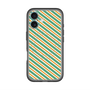 スリムプロテクションプレミアムケース with MagSafe［ Small Stripe - Green × Orange ］