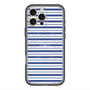 スリムプロテクションプレミアムケース with MagSafe［ Small Border - Navy ］