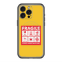 スリムプロテクションプレミアムケース with MagSafe［ FRAGILE Sticker - Yellow ］