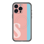 スリムプロテクションプレミアムケース with MagSafe［ オリジナル - initial color line - S pink ］