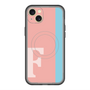 スリムプロテクションプレミアムケース with MagSafe［ オリジナル - initial color line - F pink ］