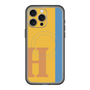 スリムプロテクションプレミアムケース with MagSafe［ オリジナル - initial color line - H orange ］