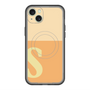 スリムプロテクションプレミアムケース with MagSafe［ オリジナル - initial two tone - S orange ］