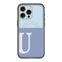 スリムプロテクションプレミアムケース with MagSafe［ オリジナル - initial two tone - U blue ］