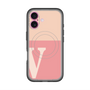 スリムプロテクションプレミアムケース with MagSafe［ オリジナル - initial two tone - V pink ］