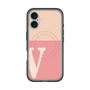 スリムプロテクションプレミアムケース with MagSafe［ オリジナル - initial two tone - V pink ］