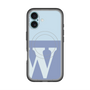 スリムプロテクションプレミアムケース with MagSafe［ オリジナル - initial two tone - W blue ］