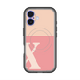 スリムプロテクションプレミアムケース with MagSafe［ オリジナル - initial two tone - X pink ］