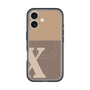 スリムプロテクションプレミアムケース with MagSafe［ オリジナル - initial two tone - X brown ］