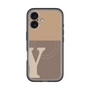 スリムプロテクションプレミアムケース with MagSafe［ オリジナル - initial two tone - Y brown ］