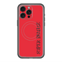 スリムプロテクションプレミアムケース with MagSafe［ SUPER PRIVATE - ロゴ - Red&Black ］