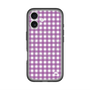 スリムプロテクションプレミアムケース with MagSafe［ Checkered Purple - ギンガムチェック パープル ］