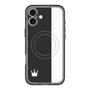 スリムプロテクションプレミアムケース with MagSafe［ CASEPLAY Bi-Colors Black & White - ケースプレイ・バイカラー ブラック＆ホワイト ］