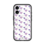 スリムプロテクションプレミアムケース with MagSafe［ Stripe Hearts - Purple ］