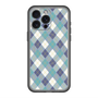 スリムプロテクションプレミアムケース with MagSafe［ Argyle - Blue ］
