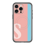 スリムプロテクションプレミアムケース with MagSafe［ オリジナル - initial color line - S pink ］