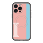 スリムプロテクションプレミアムケース with MagSafe［ オリジナル - initial color line - I pink ］