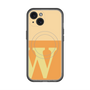 スリムプロテクションプレミアムケース with MagSafe［ オリジナル - initial two tone - W orange ］