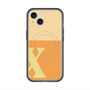 スリムプロテクションプレミアムケース with MagSafe［ オリジナル - initial two tone - X orange ］