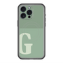 スリムプロテクションプレミアムケース with MagSafe［ オリジナル - initial two tone - G green ］