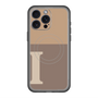 スリムプロテクションプレミアムケース with MagSafe［ オリジナル - initial two tone - I brown ］