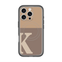 スリムプロテクションプレミアムケース with MagSafe［ オリジナル - initial two tone - K brown ］