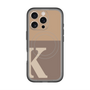 スリムプロテクションプレミアムケース with MagSafe［ オリジナル - initial two tone - K brown ］