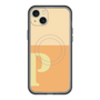 スリムプロテクションプレミアムケース with MagSafe［ オリジナル - initial two tone - P orange ］