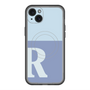 スリムプロテクションプレミアムケース with MagSafe［ オリジナル - initial two tone - R blue ］